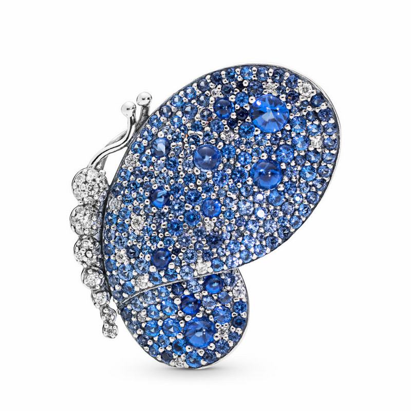 Pandantive Pandora Dazzling Blue Butterfly Argint/Albastri (9izpnXwI)